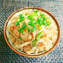 捨てずに美味しく節約*大根の皮とツナと舞茸の炊き込みご飯