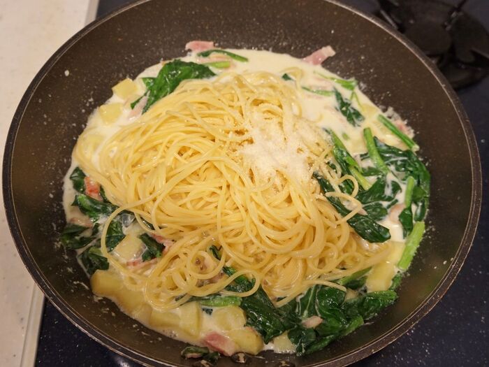 仕上げは手早く!