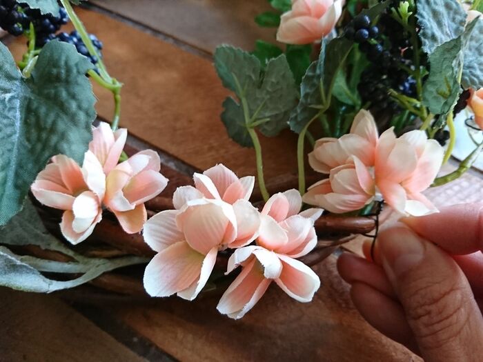お花飾りつけ