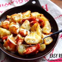 ♡レンジde時短♡とろ〜りチーズのジャーマンポテト♡【#簡単#節約#じゃがいも】