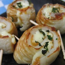 焼きとそのままと両方楽しめる♪ ちくわの梅干チーズ巻き焼き