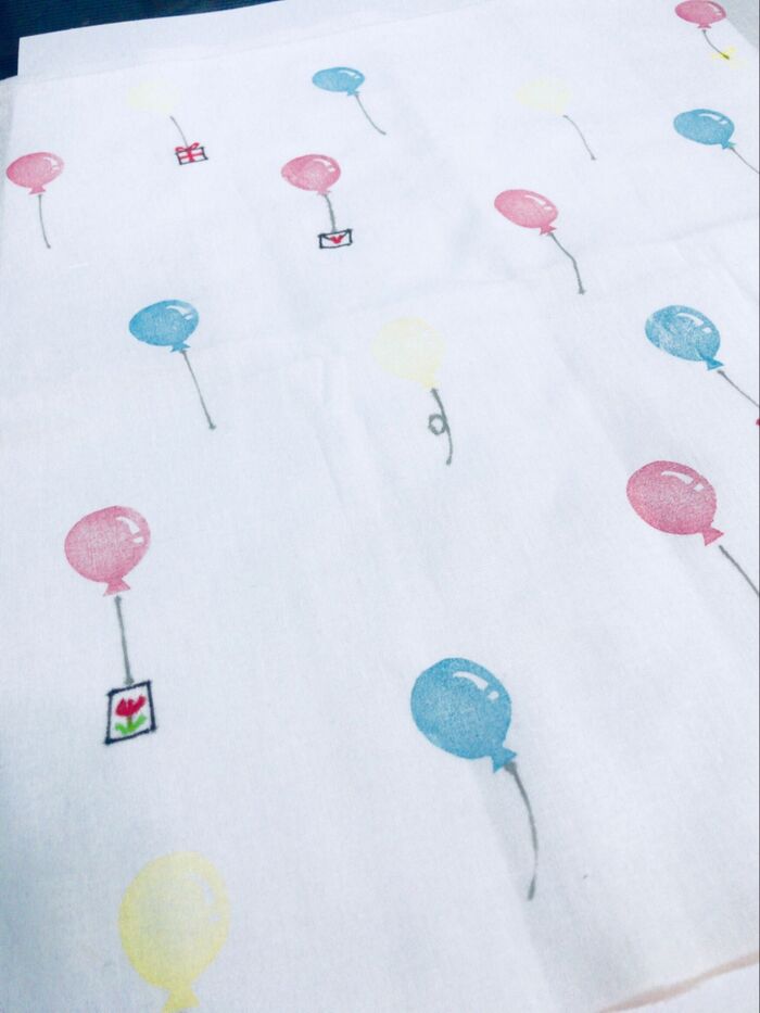 世界にひとつだけ、消しゴムハンコで簡単オリジナル手ぬぐい