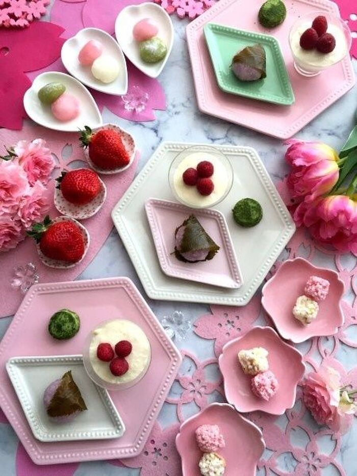 ナチュキチの可愛くっておしゃれなプレートでラブリーな春のお茶会❤