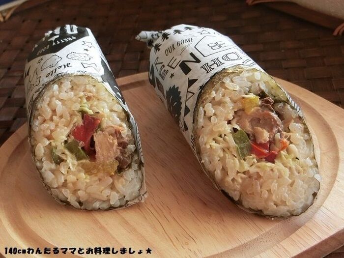 簡単★サバ味噌の寿司ブリトー