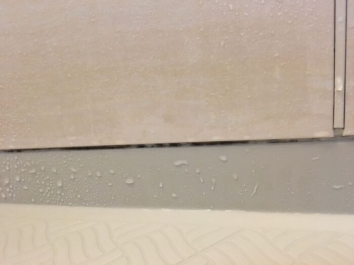 温水をかけた後の様子