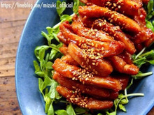 ♡鶏むね肉de超簡単♡焼肉風スティックチキン♡【#節約#時短#お弁当】