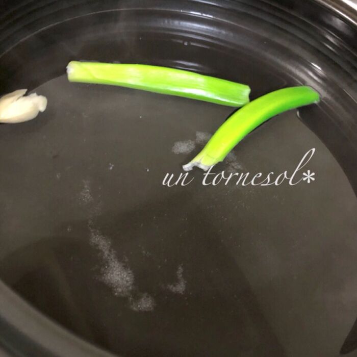 ②アクはきれいに取り除いて!