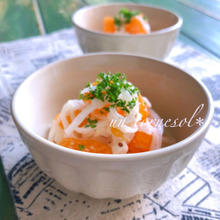 美肌効果に☆10分で作れる♪大根とみかんのハニーマスタード