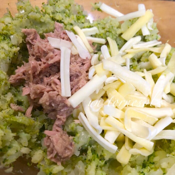 ③チーズが溶けるので、粗熱がとれてから!