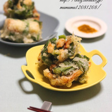 青ネギとちくわのフリット。