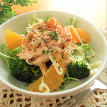 作っておくと便利♪簡単な一手間で超しっとり!ほぐしチキンのサラダ