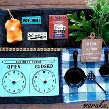 セリア&ダイソーの雑貨を貼るだけ♪男前なカフェ風ポーチ(持ち歩くのが恥ずかしくても作りたかったw)