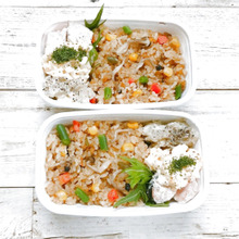 炊いて詰めただけ弁当(鮭のムニエル風)