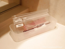 歯ブラシストック収納がギュギュッと3分1に!