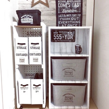 【DAISO】カラーBOXをリメイクシートでお洒落に復活!