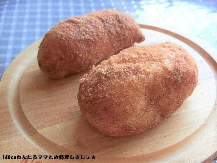 ＨＢで簡単★シナモンシュガー揚げパン