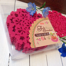 ダイソー♡春めく〜ときめくピンクのフェルトコースター♡