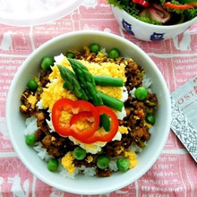 簡単でおいしい~!ドライカレー弁当