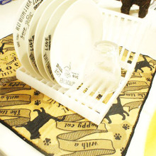 食器の収納にも水切りにも使え便利★ダイソー お皿立て&水切りトレイ