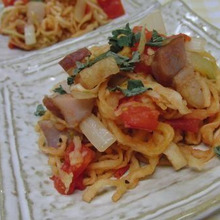 完熟トマトで戻す♪ めちゃウマ切り干しナポリタン