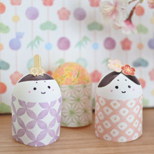 100均で子どもも作れる♪かんたんお雛様