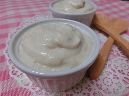 材料2つ☆ 混ぜるだけ♪ バナナと豆腐でババロア風プリン
