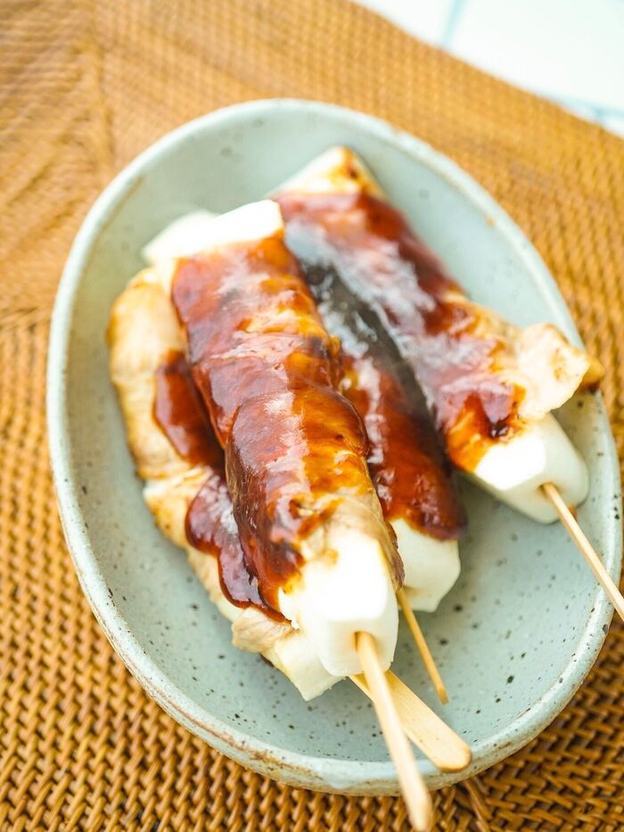 みたらし風!はんぺんの肉巻きスティック