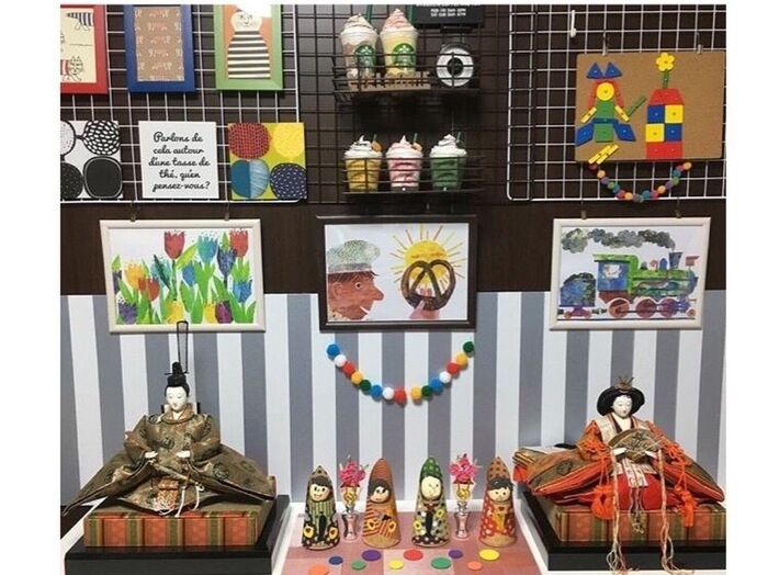 子どもの作品と迎える雛祭り?