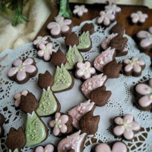 アイシングクッキーでお雛様?