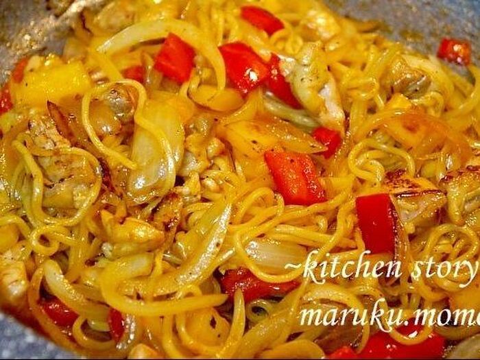 6.エスニック焼きそば完成!