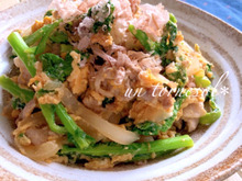 風邪予防に‼春を感じてパパッと簡単♪菜の花の和風チャンプルー