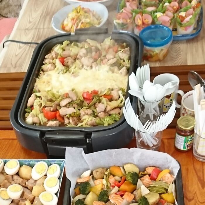 ホットプレートで簡単チーズタッカルビ