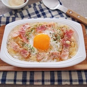 かんたん!レンジだけごはん「カルボ飯」