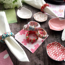 キッチンペーパーの芯で千代紙のナプキンリング