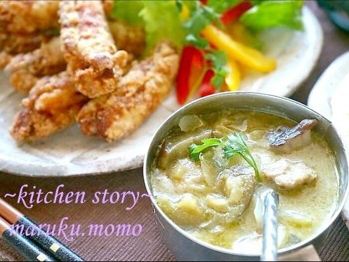 グリーンカレーも作りました。