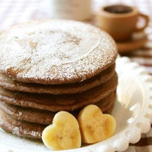 ベビーも食べられるおやつ チョコバナナパンケーキ