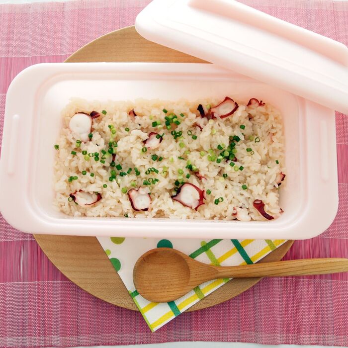 かんたん!レンジだけごはん「たこ飯」