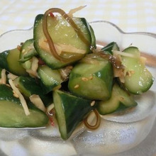 お箸が止まらない~♪ 酢生姜を使って☆ きゅうりのキューちゃん風浅漬け