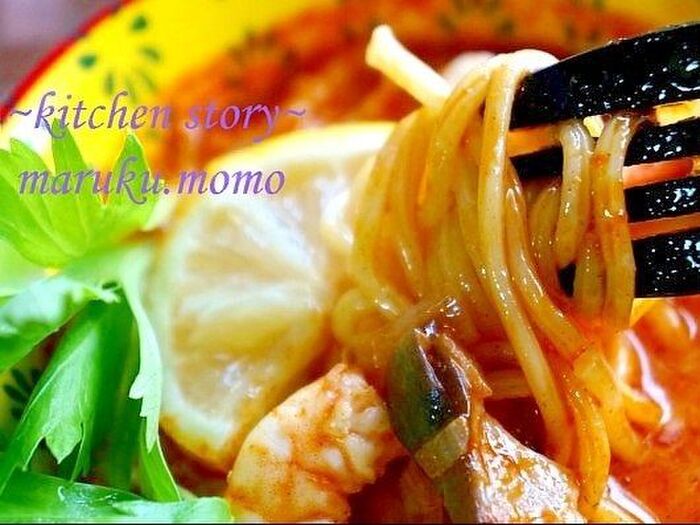 11.麺にスープも絡む絡む~