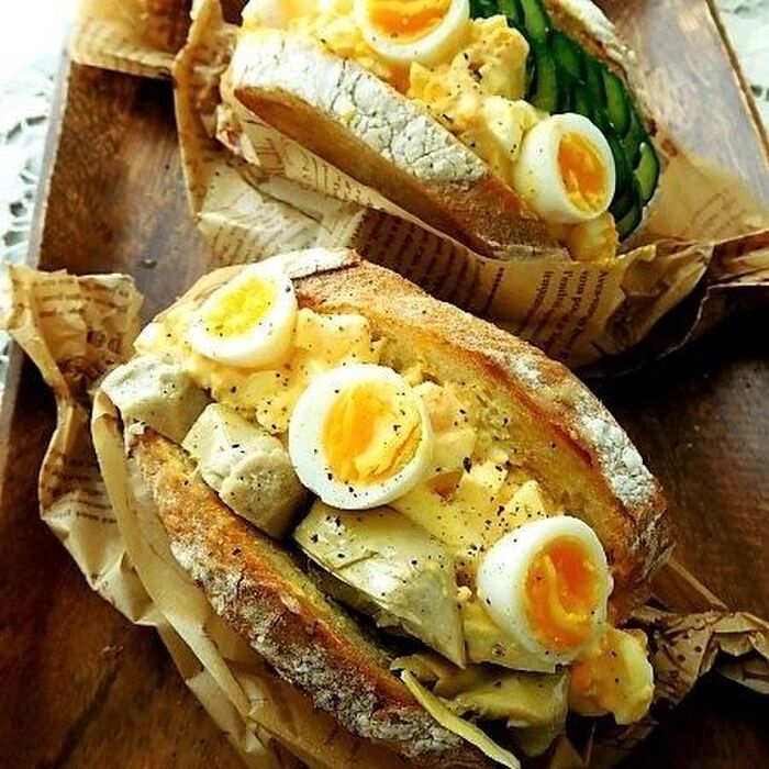アンチョビバターとハチミツでおいしさ倍増な我が家の卵サンド