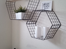 工具不要!100均ワイヤーネットでヘキサゴンシェルフ♪