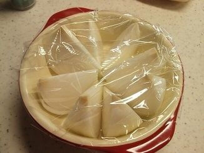 ラップをしてレンジでチン