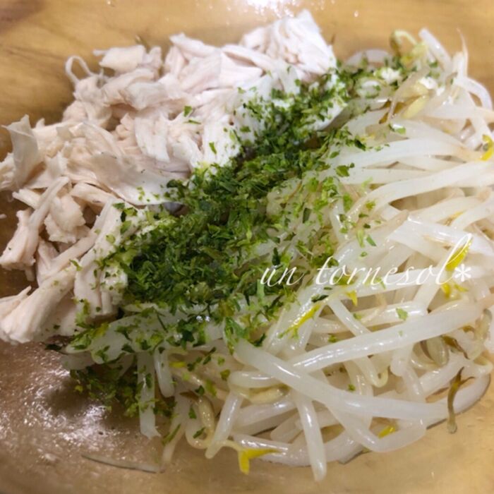 ③水気をきってから和えて!