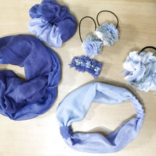 ダイソーストール1枚が7つのヘアアクセに!