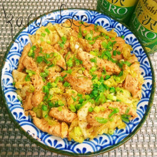 簡単節約*やわらかマヨ鶏とキャベツの焼肉のたれ炒め