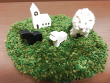 セリアのタフティングマットでお家に春が来たみたい?