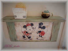 ファブリックパネルに廃材で作るアンティークフレーム!!