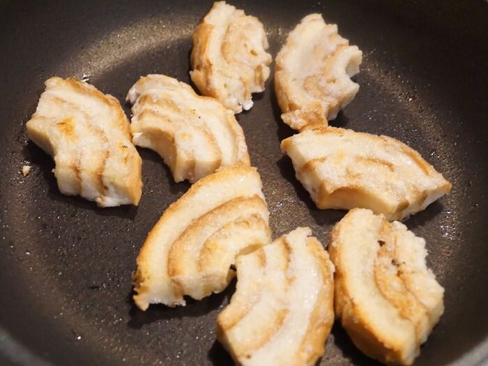 車麩を焼く