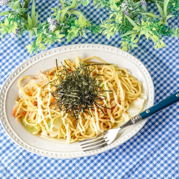 包丁も火も使わない!カット野菜とレンジで楽々「明太子マヨ焼きそば」