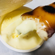 冷熱!新感覚スイーツ!温めたみたらしをバニラアイスでディップ!